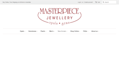 Desktop Screenshot of masterpiecejewellery.com.au