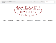 Tablet Screenshot of masterpiecejewellery.com.au